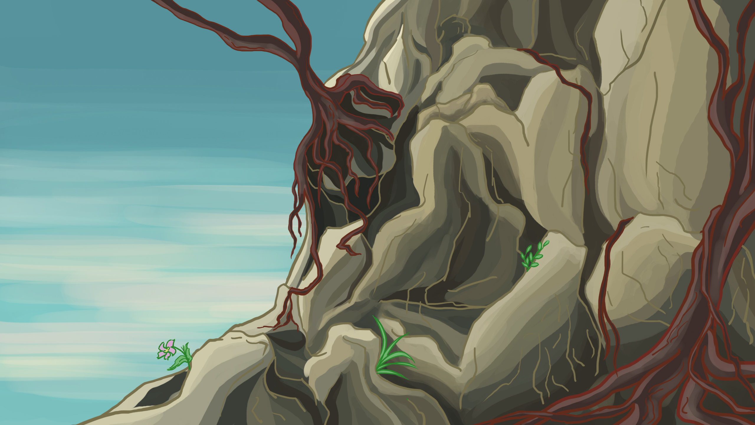 Painted animation environment color study