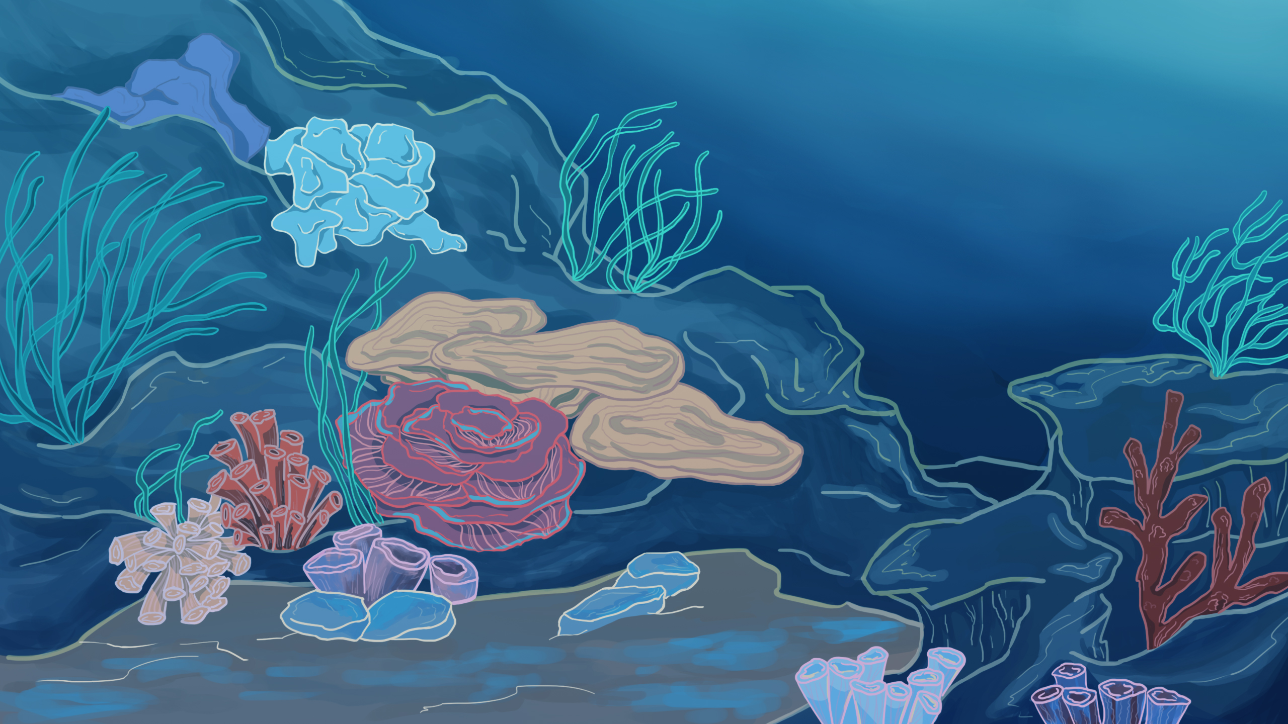 Animation environment color frame