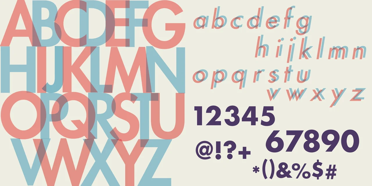 Second Version: distinct groups of Futura characters
